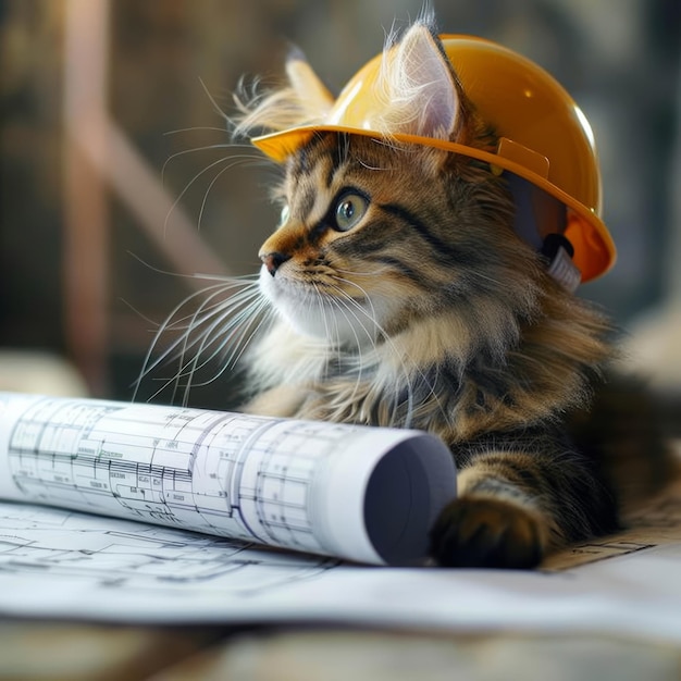 Le plan des chats architectes à fourrure