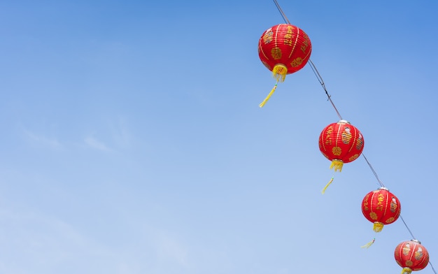 Plan de la décoration du nouvel an chinois et du nouvel an lunaire.