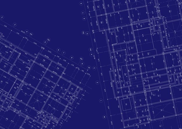 Photo plan d'étage conçu bâtiment sur le dessin