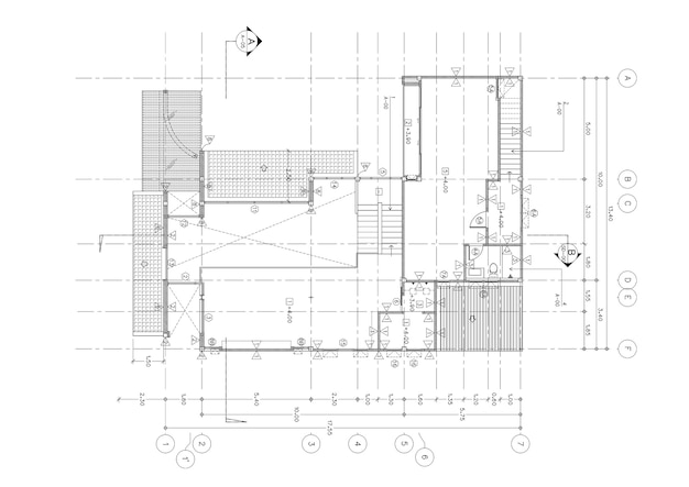 Plan d'étage conçu bâtiment sur le dessin