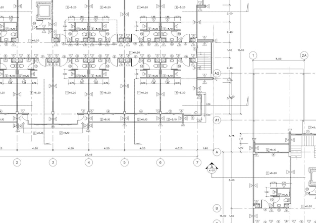 Plan d'étage conçu en s'appuyant sur le dessin