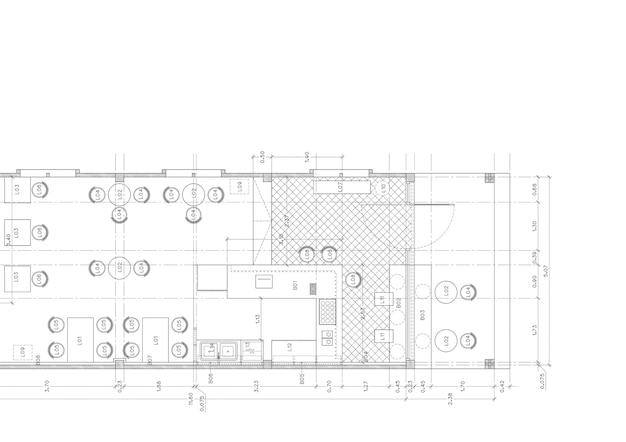 Plan d'étage du bâtiment conçu sur le dessin