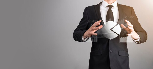 Plan financier et stratégie de développement commercialAnalyse du graphique financier et de l'investissement graphique du marché Échange d'économie numériquePlan de développement et de croissance croissanteInvestissement boursierbanque