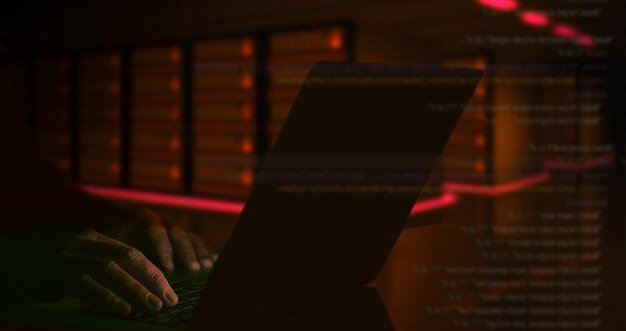 Plan d'ingénieur et de conception du système de centre de données sécurité vulnérabilité de la vie privée concept de piratage