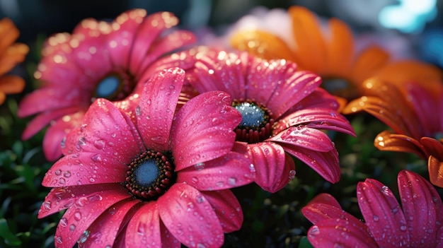 Un plan macro sur une fleur en été