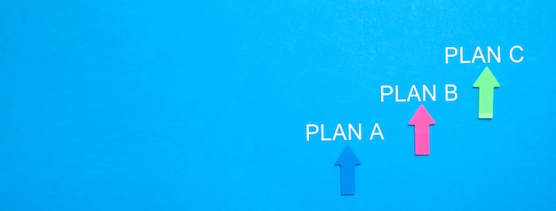 Photo plan a plan b plan c concept d'entreprise