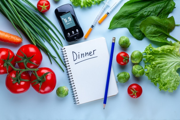 Plan de régime du diabète pour les diabétiques. Mesurer les niveaux de glucose.