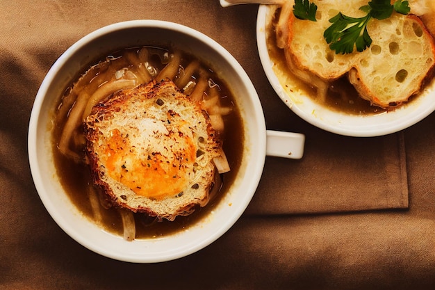 Plan vertical d'une délicieuse soupe aux légumes