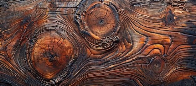 Planche en bois à moitié