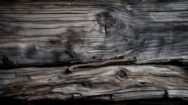 Une planche de bois avec un nœud au milieu.