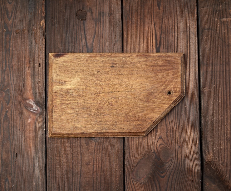 Photo planche à découper rectangulaire en bois