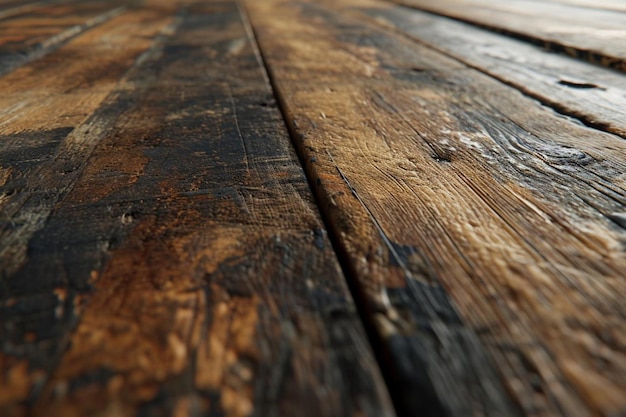 Plancher en bois rustique
