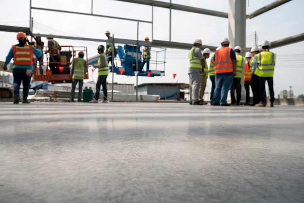 Photo plancher époxy dans l'usine de l'entrepôt japon construction