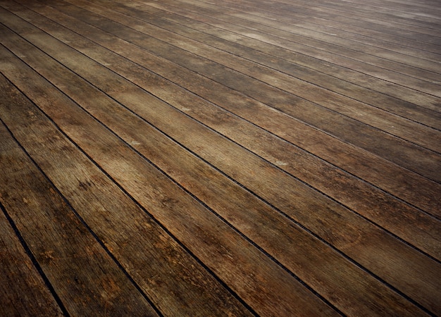 Plancher de planches en bois élégantes