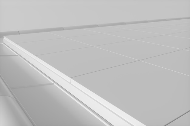 Plancher de texture blanche fond blanc rendu 3d