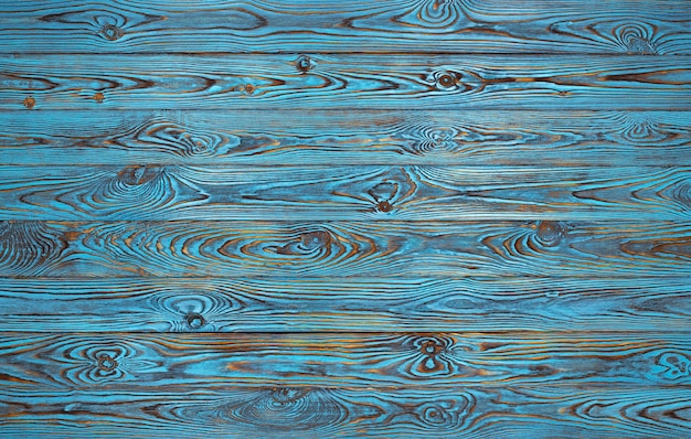 Photo planches en bois bleu vintage arrière-plan vieux rétro et grunge texture en bois de couleur bleu vue supérieure avec espace de copie