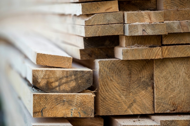 Planches De Bois Brut Naturel