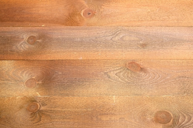 Planches de bois de couleur marron peint horizontal comme arrière-plan vue de face horizontale close up