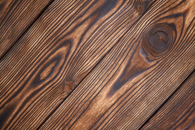 Planches de bois marron beau motif et texture pour le fond