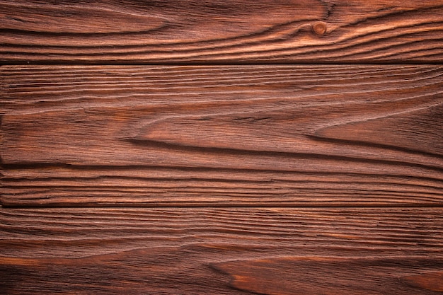 Planches en bois marron