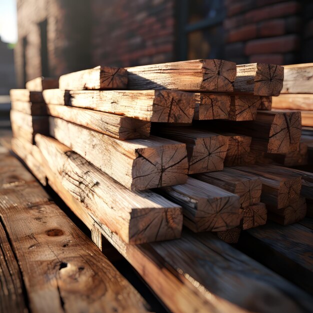 Des planches de bois réalistes