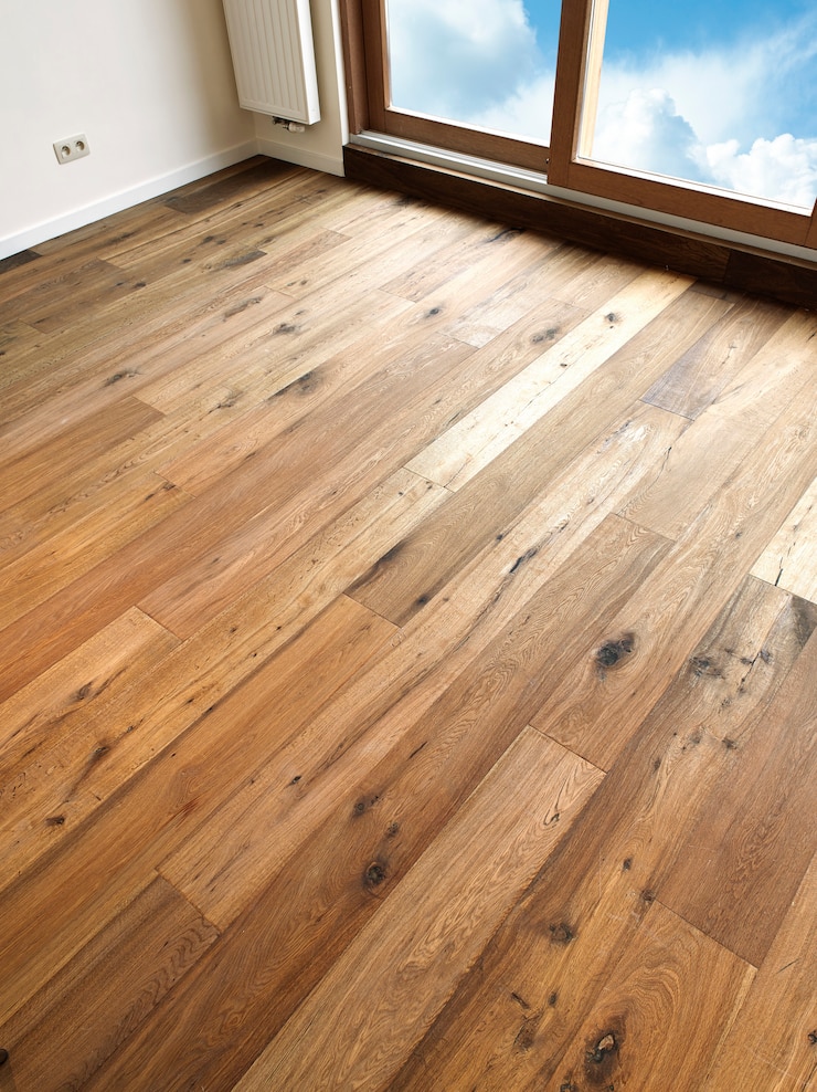 Photo planches de plancher en bois abstrait
