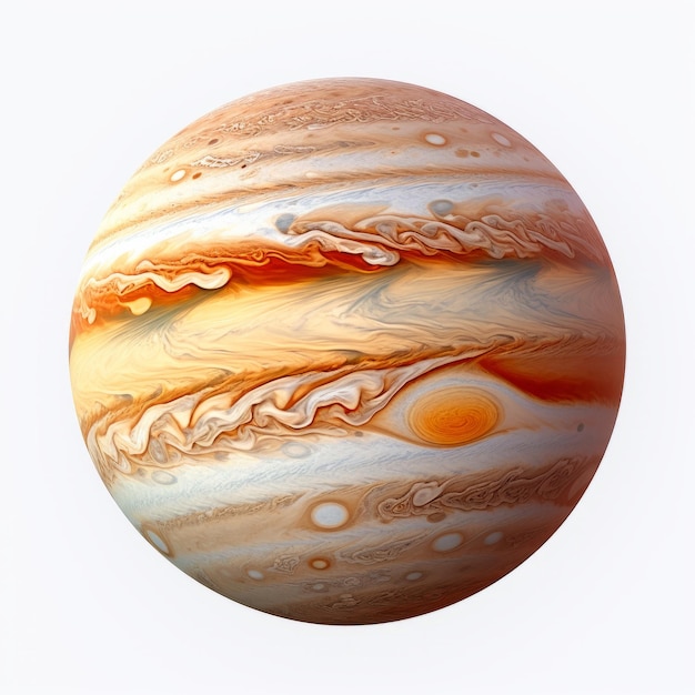 Photo la planète jupiter est isolée.