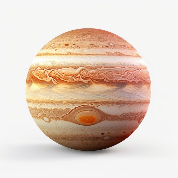 Photo la planète jupiter est isolée.