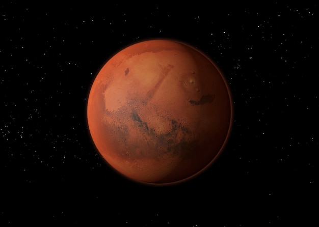 Planète Mars - Éléments de cette image fournis par la NASA. rendu 3D.