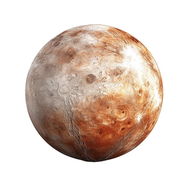 Planète Mercure isolé sur fond blanc