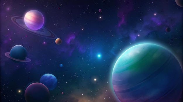 Planètes et étoiles spatiales