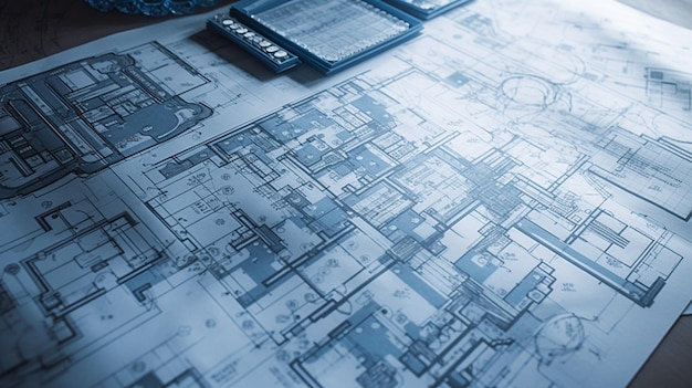 Plans avec les numéros 1 et 2 dessus