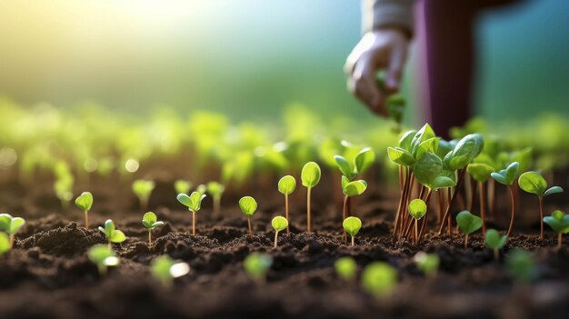 plantation de graines image photographique créative en haute définition