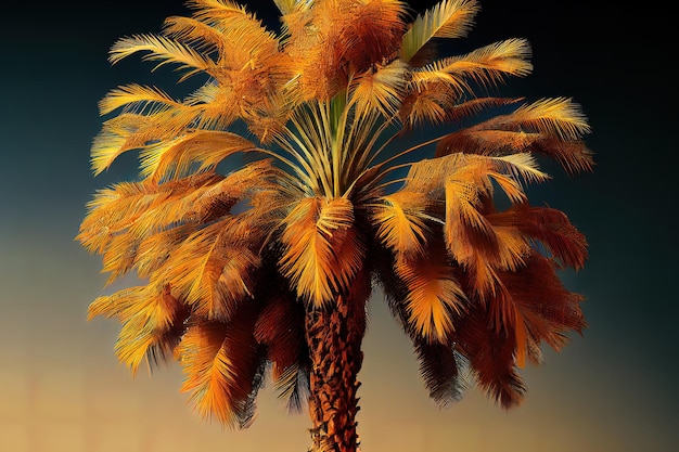 Plantation de palmiers dattiers en israël belle nature Generative Ai