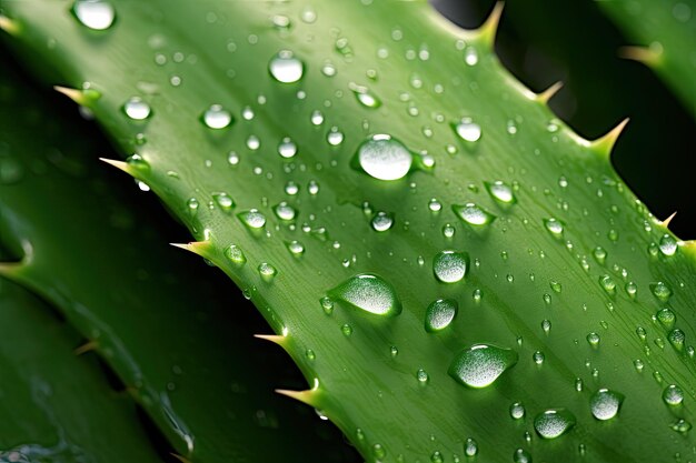 Plante d'aloe vera en vue rapprochée