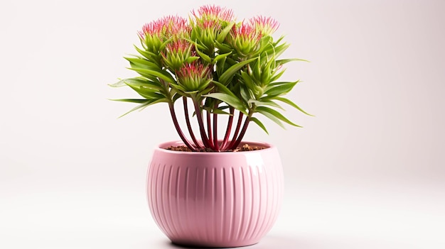 Plante Ambassador Allium sur un pot sur fond blanc