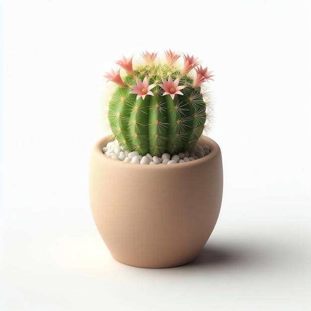 Plante de cactus minimaliste en pot