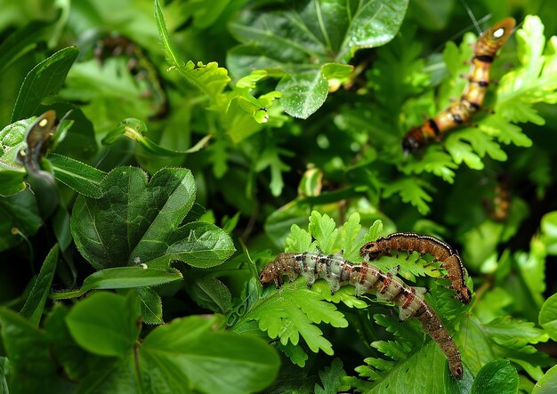 Photo une plante avec une chenille qui a le mot chenille sur elle