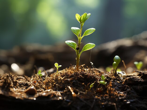 Plante jeune qui pousse