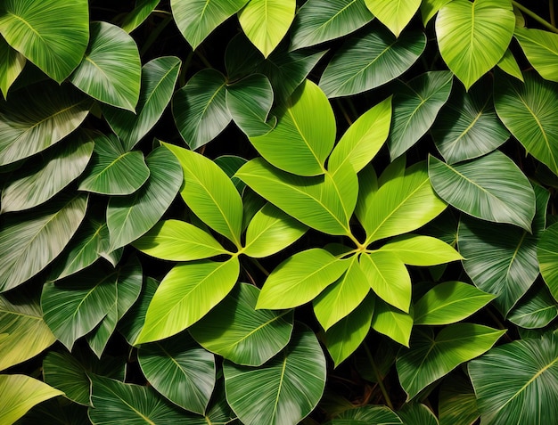 Une plante verte avec une feuille qui a la lettre r dessus