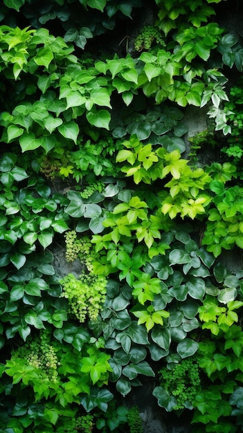 Photo une plante verte avec une feuille verte dessus