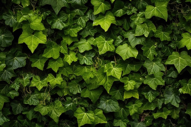 une plante verte avec une feuille verte qui dit "lierre" dessus