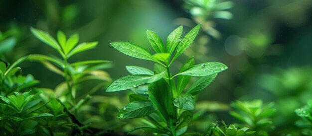 Plante verte vue de près