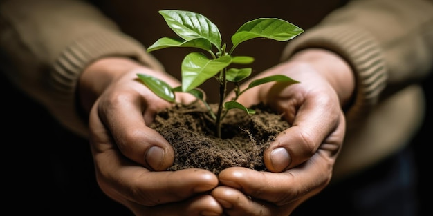 Planter en mains