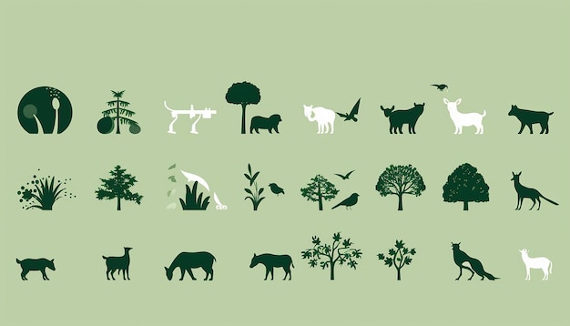 les plantes et les animaux sur la terre