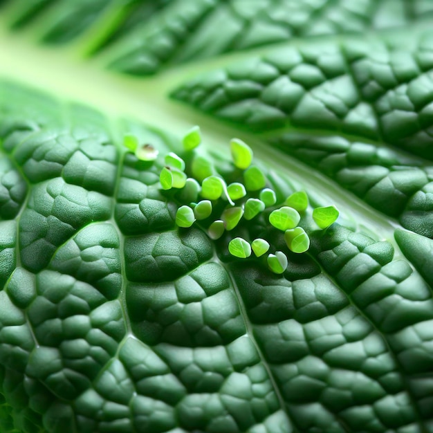 Photo plantes sur les feuilles du chou chinois