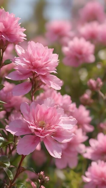 Plantes à floraison rose douce