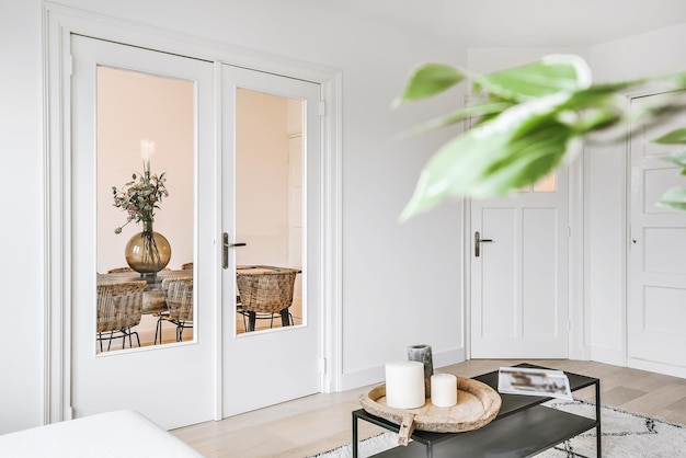 Des plantes en pot sur la table à la maison