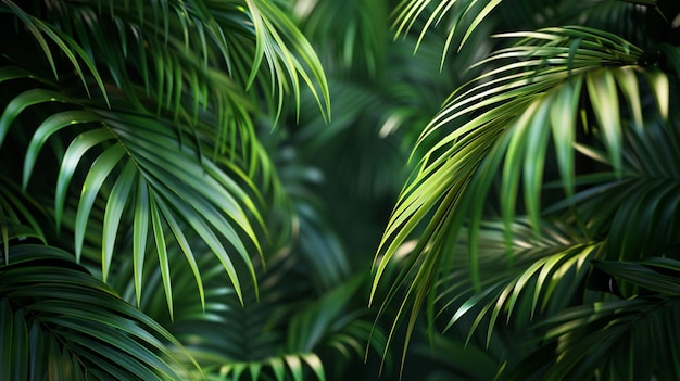 Les plantes tropicales sont un matériau naturel de la jungle.