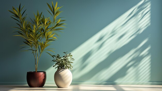 plantes vertes dans un vase sur la table à l'intérieur le concept d'un intérieur confortable